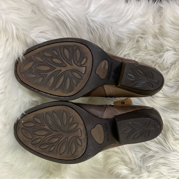 NEW Born Women's Espresso Dark Brown Combo Nevica Leather Boots Size 7 - Picture 6 of 10